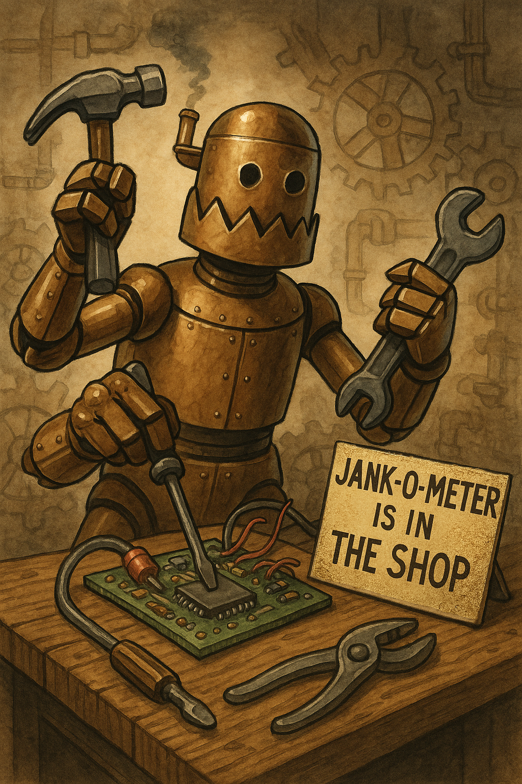 Triskelion tinkering with the Jank-O-Meter